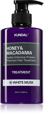 KUNDALHoney & Macadamia White Musk trattamento idratante intensivo per capelli rovinati e secchi 500 ml
