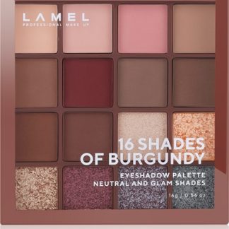 LAMEL16 Shades of Burgundy palette di ombretti16 g