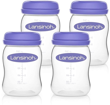 LansinohBreastmilk Storage Bottles contenitore per alimenti 4x160 ml