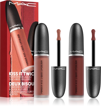 MAC Cosmetics Kiss It Twice Powder Kiss Liquid Duo confezione regalo colore Best Sellers2 pz