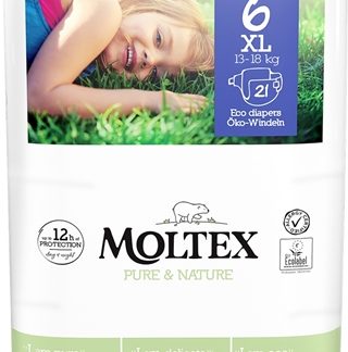 MoltexPure & Nature XL Size 6 pannolini ECO usa e getta 13-18 kg 21 pz