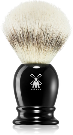 MühleCLASSIC Silvertip Fibre® Black Resin pennello da barba