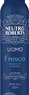 Neutro RobertsEssenza Marina deodorante rinfrescante spray con effetto 48 ore per uomo 150 ml