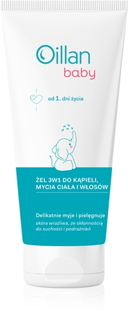 OillanBaby Gentle Body Wash gel e shampoo detergente per bambini 3 in 1