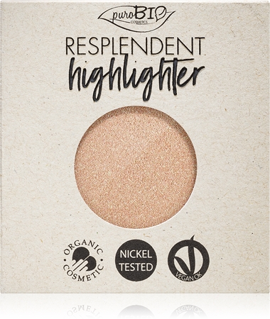 puroBIO CosmeticsResplendent Highlighter illuminante in crema ricaricacolore 01 Sparkling Wine 9 g