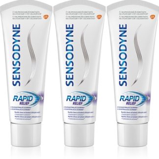 SensodyneRapid dentifricio al fluoro per denti sensibili 3x75 ml