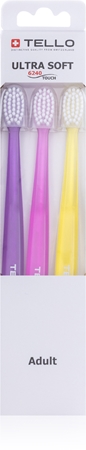 TELLO6240 Ultra Soft 3pack spazzolino da denti 3 pz