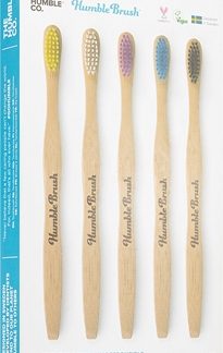 The Humble Co.Brush Adult spazzolino da denti in bambù soft I 5 pz