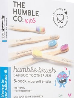 The Humble Co.Brush Kids spazzolino da denti in bambù ultra soft per bambini 5 pz
