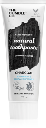 The Humble Co.Natural Toothpaste Charcoal dentifricio naturale Charcoal 75 ml