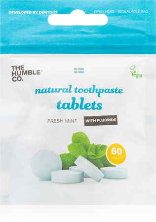 The Humble Co.Natural Toothpaste Tablets pastiglie Fresh Mint 60 pz