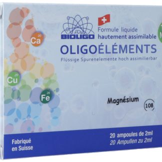 Bioligo Magnésium formule liquide ionisée sans alcool 20 Amp 2 ml