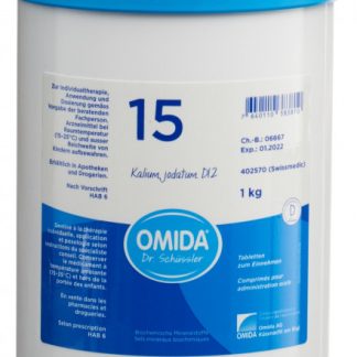 Omida Schüssler Nr15 Kalium jodatum Tabl D 12 Ds 1000 g