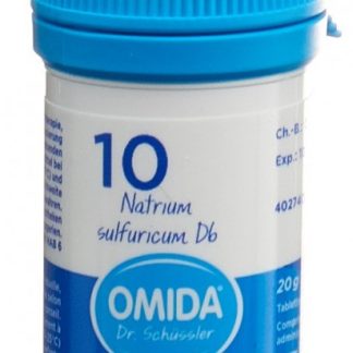 Omida Schüssler Nr10 Natrium sulfuricum Tabl D 6 Ds 20 g