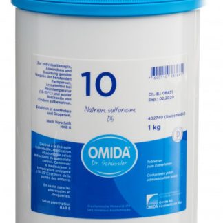 Omida Schüssler Nr10 Natrium sulfuricum Tabl D 6 Ds 1000 g