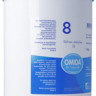 Omida Schüssler Nr8 Natrium chloratum Tabl D 6 Ds 1000 g