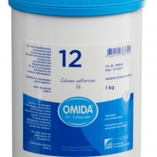 Omida Schüssler Nr12 Calcium sulfuricum Tabl D 6 Ds 1000 g