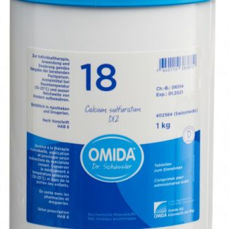 Omida Schüssler Nr18 Calcium sulfuratum Tabl D 12 Ds 1000 g