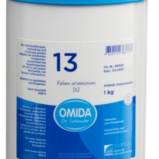 Omida Schüssler Nr13 Kalium arsenicosum Tabl D 12 Ds 1000 g