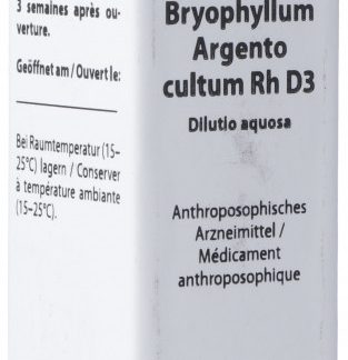 Weleda Bryophyllum Argento cultum Rh D 3 Dilutio aquosa 20 ml