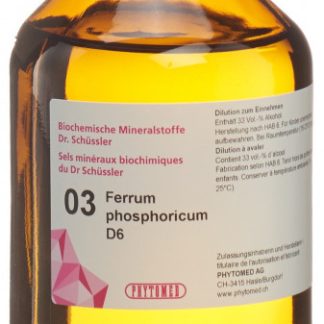 PHYTOMED SCHÜSSLER Nr3 Ferrum phosphoricum Dil D 6 500 ml