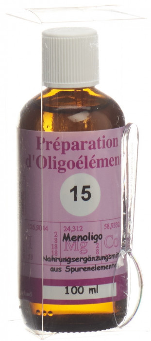 Bioligo POE 15 Menoligo Préparation d'oligoéléments/Yam Fl 100 ml
