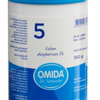 Omida Schüssler Nr5 Kalium phosphoricum Tabl D 6 Ds 350 g