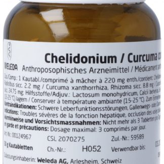 Weleda Chelidonium/Curcuma comp. Kautabl 50 g