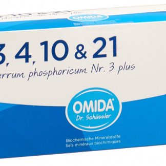 Omida Schüssler Nr3 Ferrum phosphoricum plus Plv Btl 12 Stk