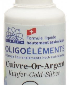Bioligo cuivre or argent (116) solution liquide ionisée Fl 50 ml