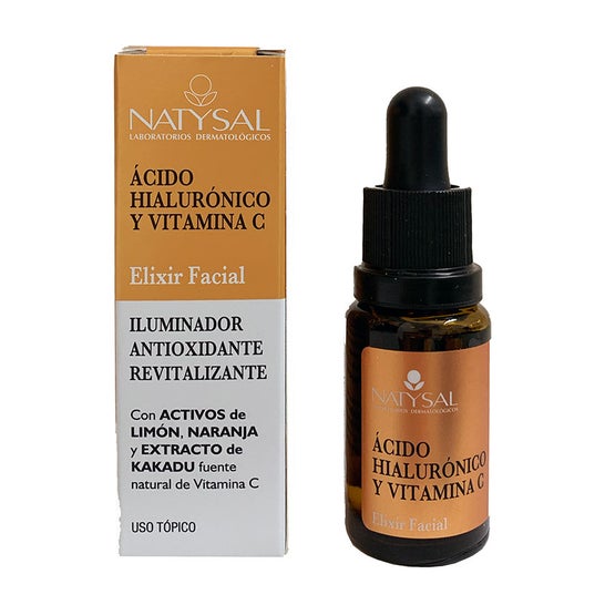 Natysal Hyaluronic Acid and Vitamin C Facial Elixir 15 ml
