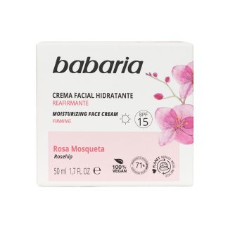 Babaria 24 Hour Moisturising Facial Cream Rose Hip Oil 50ml