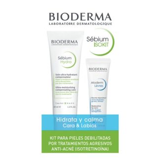 Bioderma Sebium ISOKIT facial cream 40ml + b lip balm 15ml