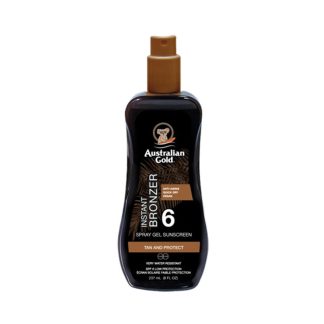 Australian Gold Instant Bronzer Spray Gel Sunscreen SPF6 237ml