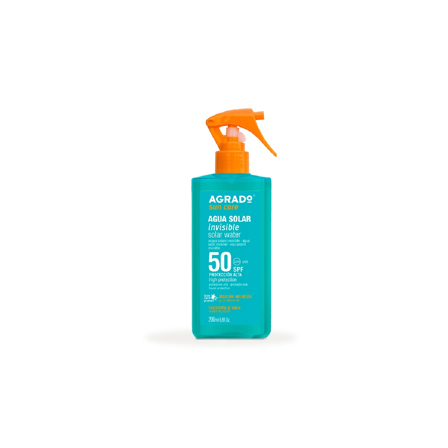 Agrado Agua Solar Invisible Spf50 200ml