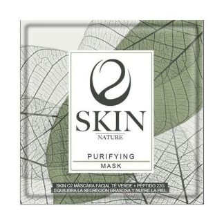 Skin O2 Mascarilla Facial Purificante Té Verde + Péptido 22g