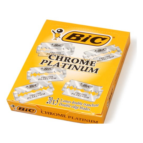 Bic Double Blade Razor Blades Chrome Platinum 100 pieces
