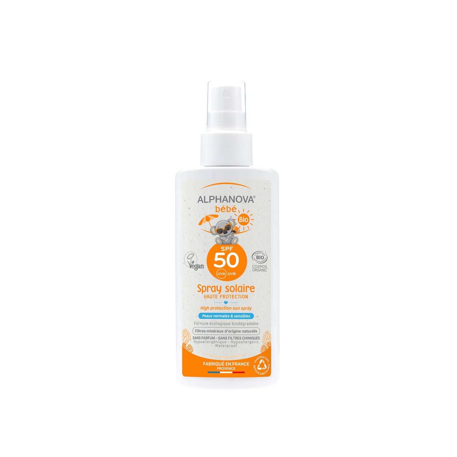 Alphanova Bb Organic Solar Spray SPF50+ 125ml