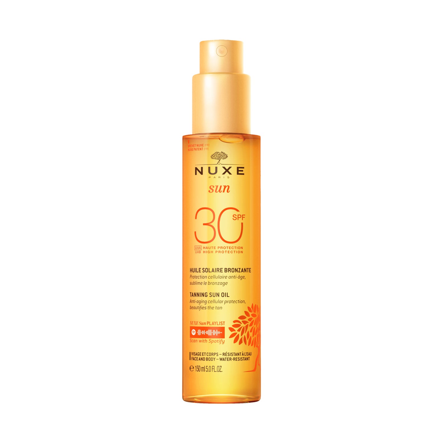 Nuxe Sun tanning oil for face and body spray SPF30+ 150ml