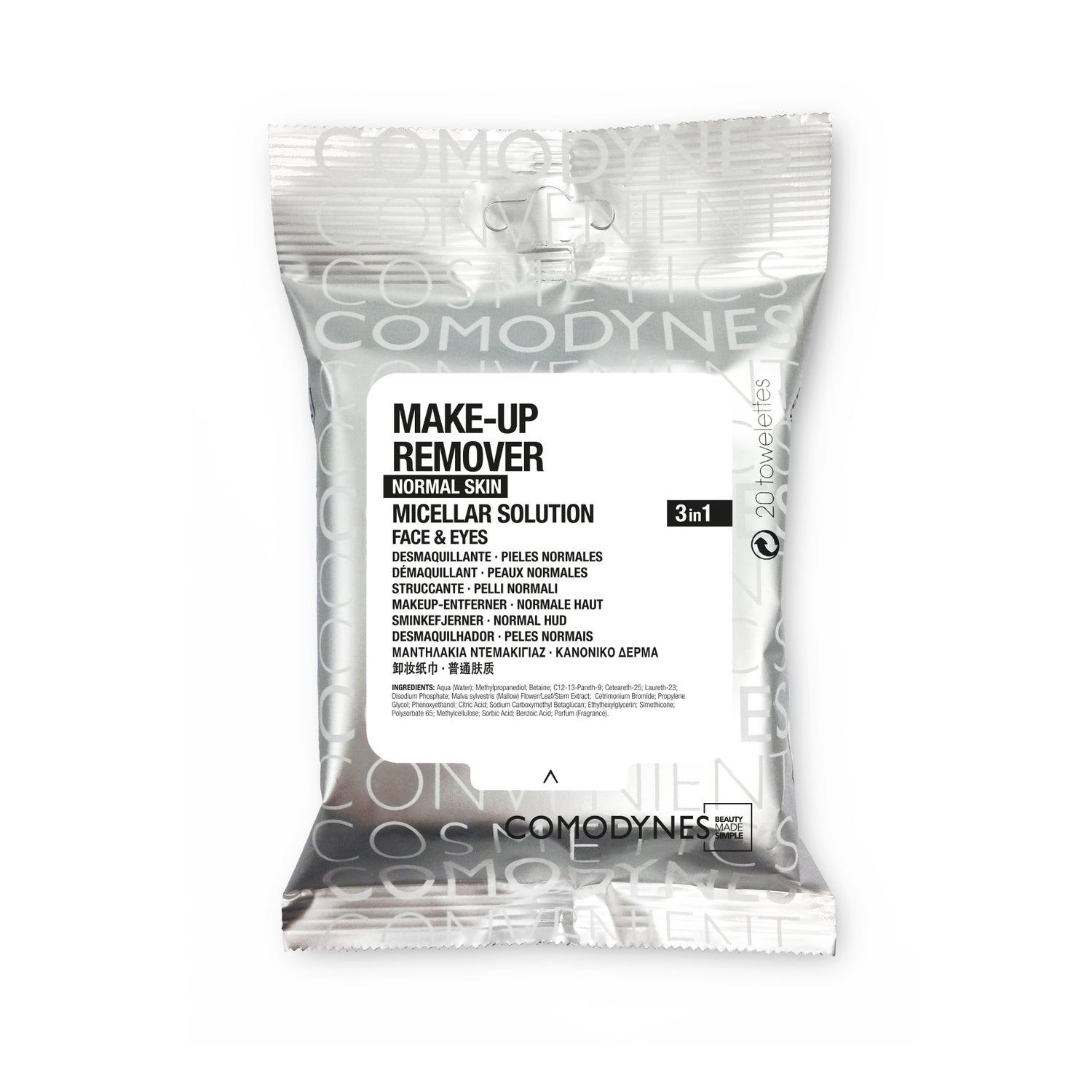 Comodynes Make-Up Remover Normal Skin 20uts