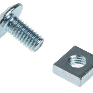 Dado per tetti in Acciaio zincato lucido RS PRO, filettatura M6 x 12mm, guida Phillips
