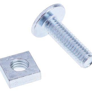Dado per tetti in Acciaio zincato lucido RS PRO, filettatura M6 x 20mm, guida Phillips