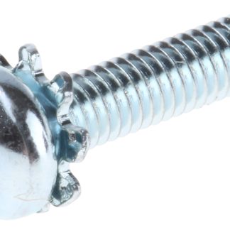 Vite a testa bombata Conica in Acciaio Zincato lucido RS PRO, filettatura M3 x 12mm, guida a , guida Pozidriv