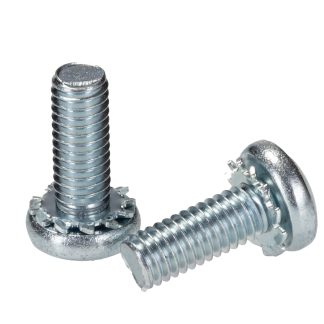 Vite a testa bombata Conica in Acciaio Zincato lucido RS PRO, filettatura M6 x 16mm, guida a , guida Pozidriv