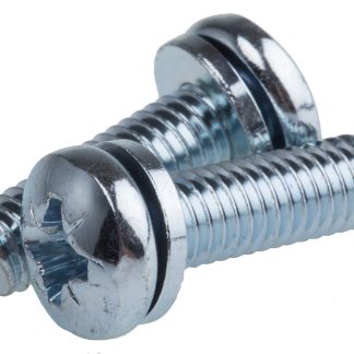 Vite a testa bombata Conica in Acciaio Zincato lucido RS PRO, filettatura M6 x 20mm, guida a , guida Pozidriv
