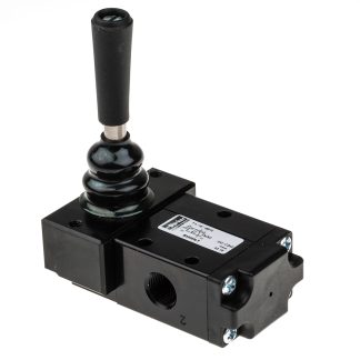 Valvola pneumatica a controllo manuale Parker, 3/2, con Leva, G 1/4