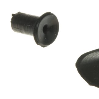 Ventosa Ersa SVP13A, piastra piatta con nervatura, Ø , Ø 4mm, Silicone