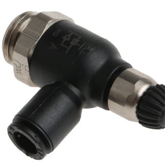 Regolatore di scarico Legris serie 7060, ingresso G 1/4 Maschio, uscita tubo 6mm