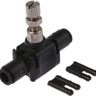Regolatore di flusso Legris serie 7770, ingresso tubo 6mm, uscita tubo 6mm