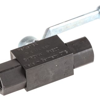 Valvola a sfera idraulica Parker, serie KH, 2 vie, connessione G 1/4, 500bar max, in Acciaio fosfatato